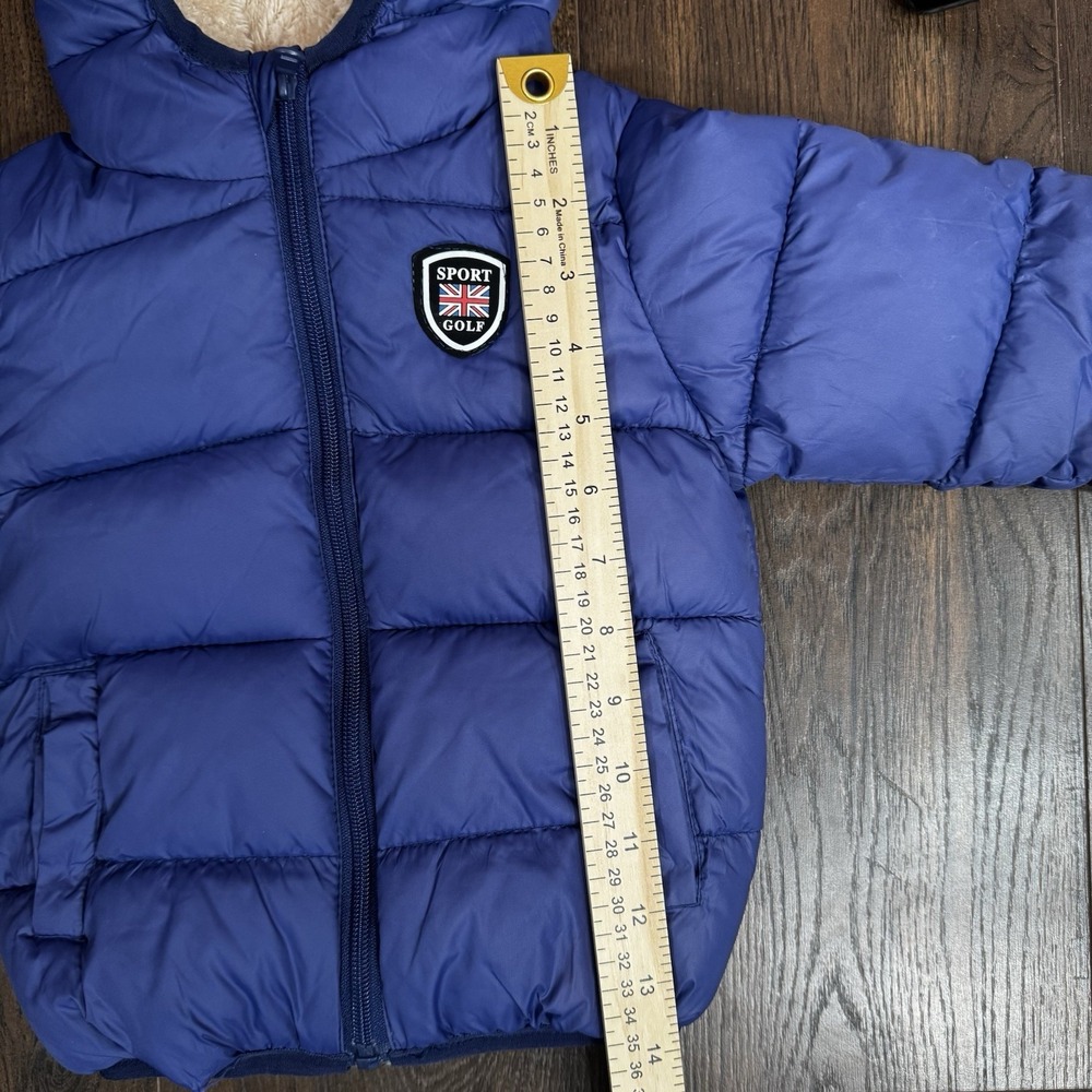Toddler Sport Golf Blue Winter/Snow Puffer Jacket Size 2 T - Picture 7 of 8